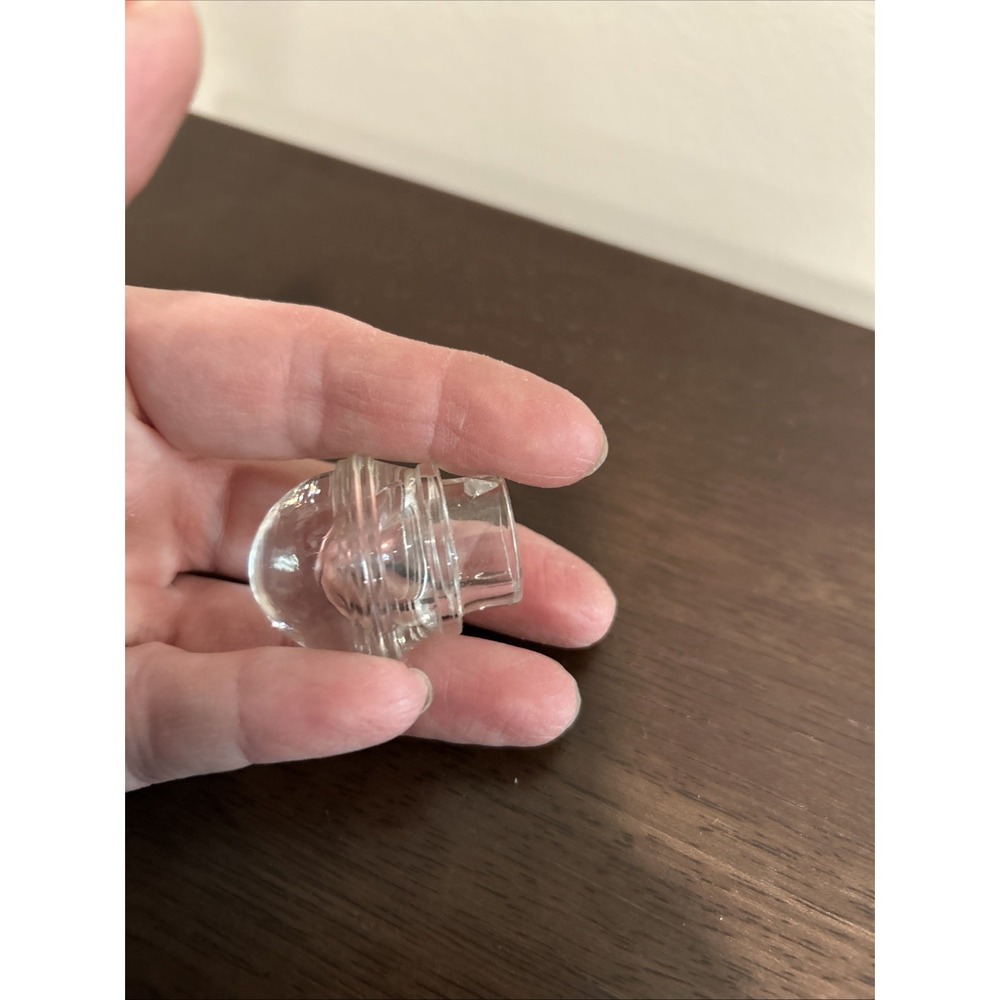 Vintage 70's Clear Glass Percolator Top Replacement - Picture 3 of 6